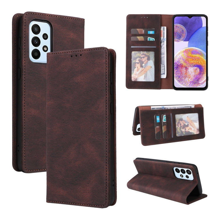 Custodia per telefono in pelle con chiusura a ventosa semplice, For Samsung Galaxy A03s, For Xiaomi Redmi Note 11 4G International, For Xiaomi Redmi Note 11 Pro, For Samsung Galaxy A23, For Samsung Galaxy A73 5G, For Xiaomi Redmi Note 11 Pro 5G