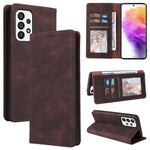 Custodia per telefono in pelle con chiusura a ventosa semplice, For Samsung Galaxy A03s, For Xiaomi Redmi Note 11 4G International, For Xiaomi Redmi Note 11 Pro, For Samsung Galaxy A23, For Samsung Galaxy A73 5G, For Xiaomi Redmi Note 11 Pro 5G
