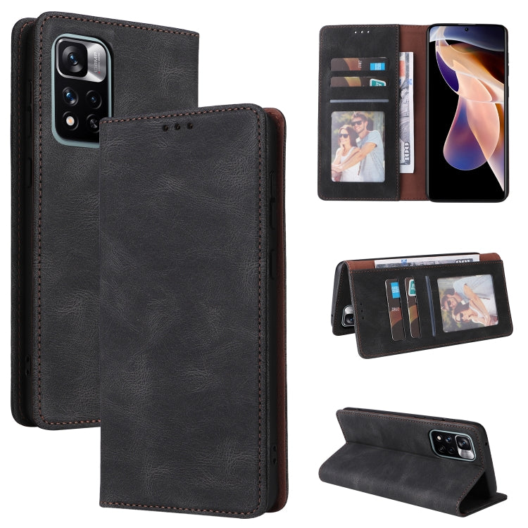 Custodia per telefono in pelle con chiusura a ventosa semplice, For Samsung Galaxy A03s, For Xiaomi Redmi Note 11 4G International, For Xiaomi Redmi Note 11 Pro, For Samsung Galaxy A23, For Samsung Galaxy A73 5G, For Xiaomi Redmi Note 11 Pro 5G