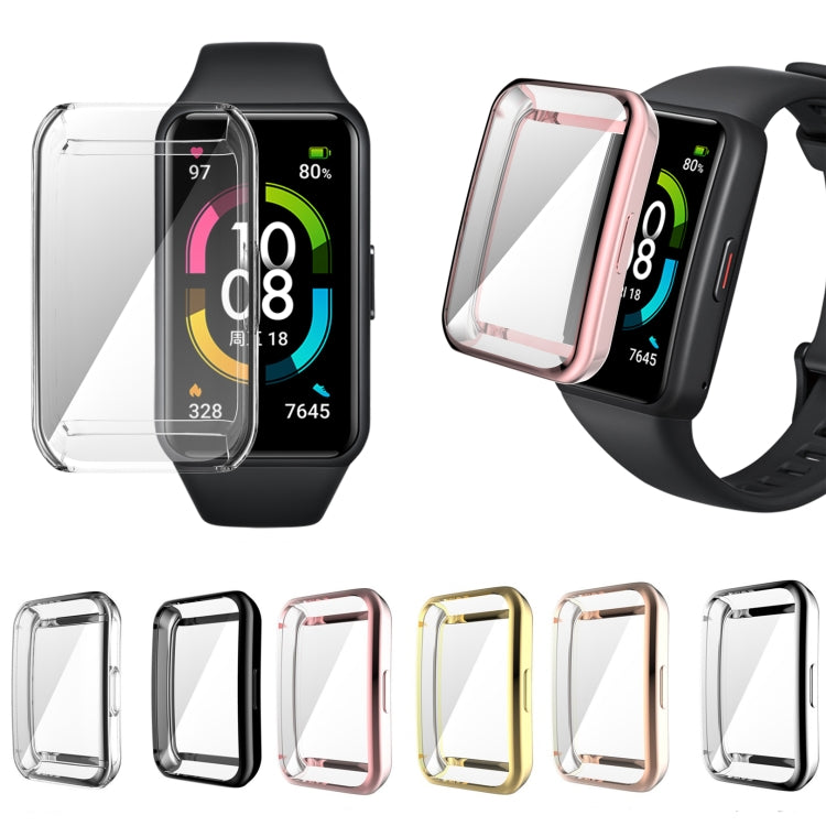 Custodia per orologio in TPU galvanica a copertura totale, For Huawei Band 7