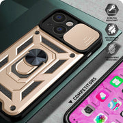 Cover per fotocamera scorrevole Design Custodia per telefono in TPU + PC, For iPhone 14, For iPhone 14 Pro, For iPhone 14 Plus