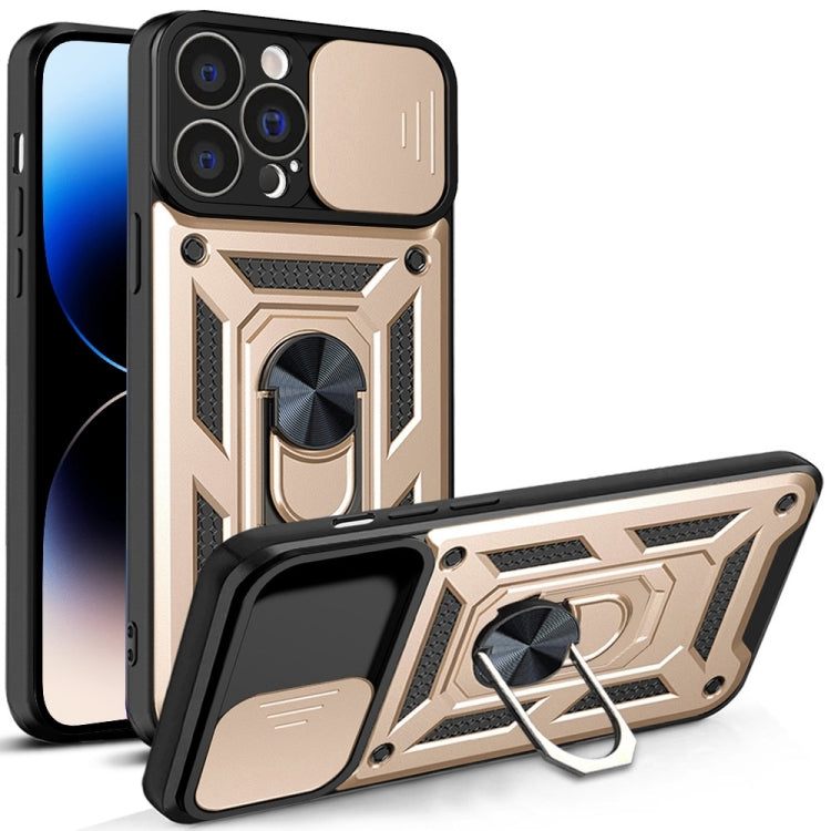 Cover per fotocamera scorrevole Design Custodia per telefono in TPU + PC, For iPhone 14 Pro Max