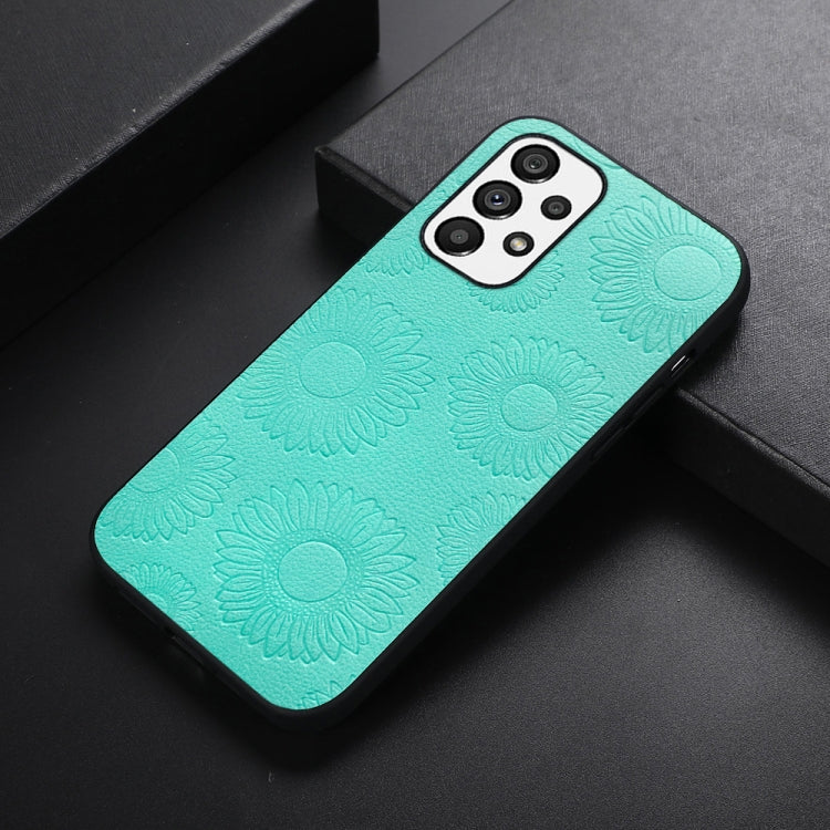 Custodia per telefono antiurto PU + TPU + PC modello girasole, For Samsung Galaxy A13 4G, For Samsung Galaxy A23 4G, For Samsung Galaxy A33 5G, For Samsung Galaxy A53 5G, For Samsung Galaxy A73 5G