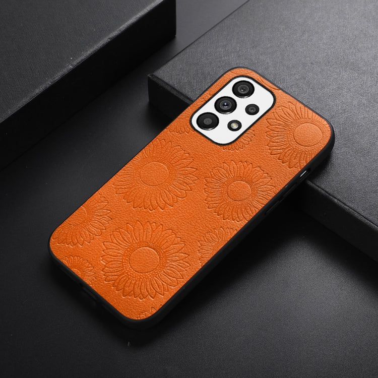 Custodia per telefono antiurto PU + TPU + PC modello girasole, For Samsung Galaxy A13 4G, For Samsung Galaxy A23 4G, For Samsung Galaxy A33 5G, For Samsung Galaxy A53 5G, For Samsung Galaxy A73 5G