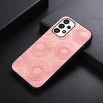 Custodia per telefono antiurto PU + TPU + PC modello girasole, For Samsung Galaxy A13 4G, For Samsung Galaxy A23 4G, For Samsung Galaxy A33 5G, For Samsung Galaxy A53 5G, For Samsung Galaxy A73 5G