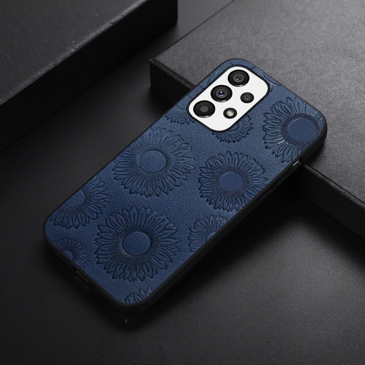 Custodia per telefono antiurto PU + TPU + PC modello girasole, For Samsung Galaxy A13 4G, For Samsung Galaxy A23 4G, For Samsung Galaxy A33 5G, For Samsung Galaxy A53 5G, For Samsung Galaxy A73 5G