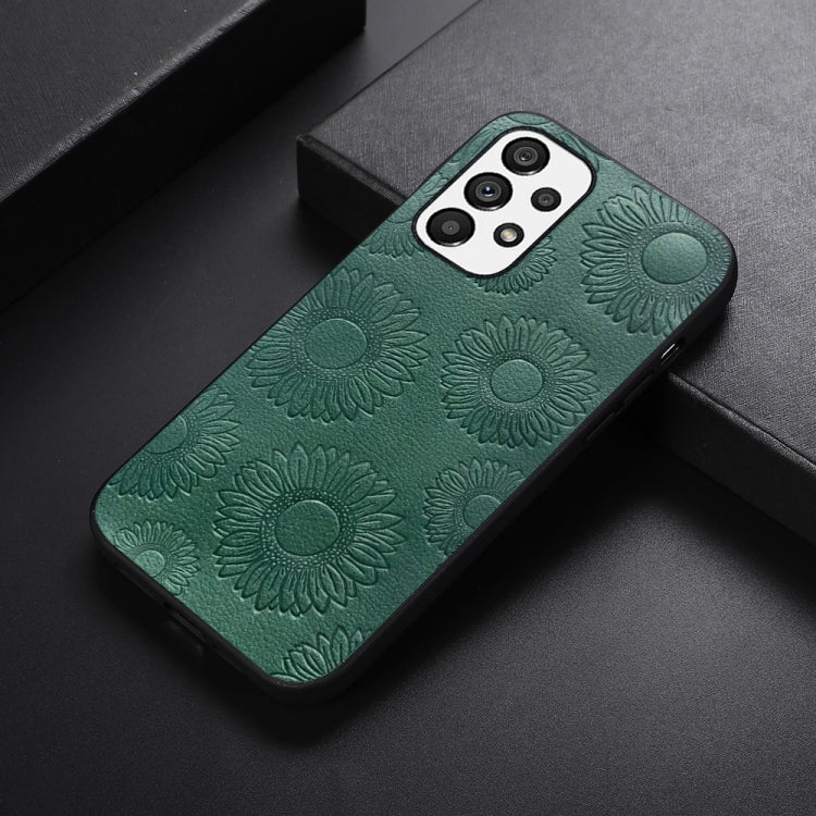 Custodia per telefono antiurto PU + TPU + PC modello girasole, For Samsung Galaxy A13 4G, For Samsung Galaxy A23 4G, For Samsung Galaxy A33 5G, For Samsung Galaxy A53 5G, For Samsung Galaxy A73 5G