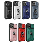 Custodia scorrevole TPU con slot carte per iPhone 14