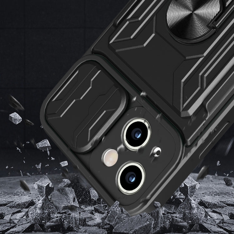 Custodia scorrevole TPU con slot carte per iPhone 14