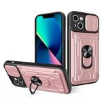 Custodia scorrevole TPU con slot carte per iPhone 14