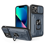 Custodia scorrevole TPU con slot carte per iPhone 14