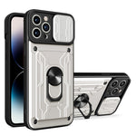 Custodia scorrevole TPU con slot carte per iPhone 14