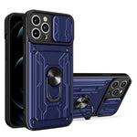 Custodia scorrevole TPU con slot carte per iPhone 14