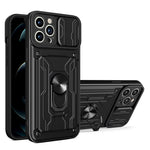 Custodia scorrevole TPU con slot carte per iPhone 14