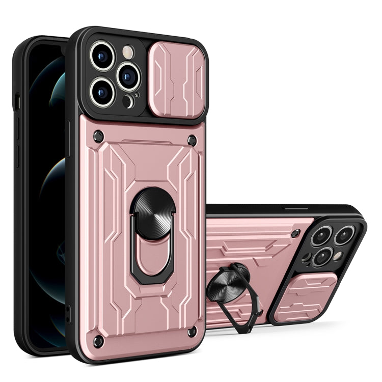 Custodia scorrevole TPU con slot carte per iPhone 14