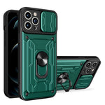 Custodia scorrevole TPU con slot carte per iPhone 14
