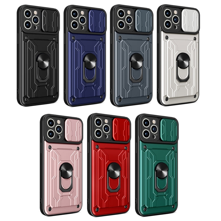 Custodia scorrevole TPU con slot carte per iPhone 14 Pro Max