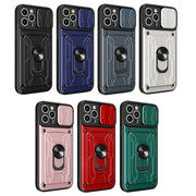 Custodia per telefono scorrevole Camshield TPU + PC con slot per schede, For iPhone 14 Pro Max