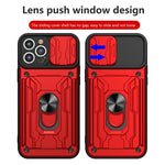 Custodia scorrevole TPU con slot carte per iPhone 14 Pro Max