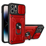 Custodia scorrevole TPU con slot carte per iPhone 14 Pro Max