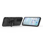 Custodia TPU antiurto con supporto anello compatibile smartphone