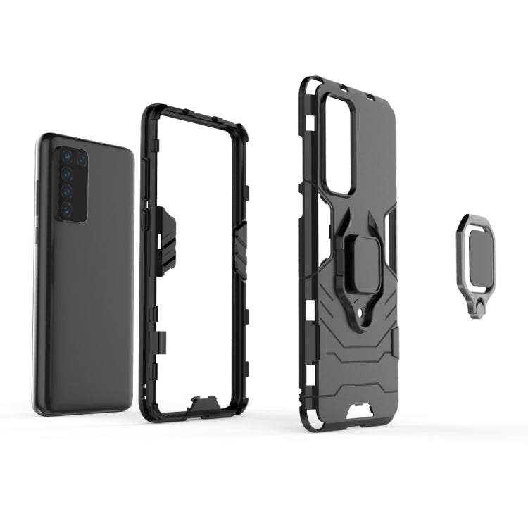 Custodia TPU antiurto con supporto anello compatibile smartphone