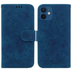 Custodia portafoglio in pelle con farfalla per iPhone SE e 12