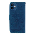 Custodia portafoglio in pelle con farfalla per iPhone SE e 12
