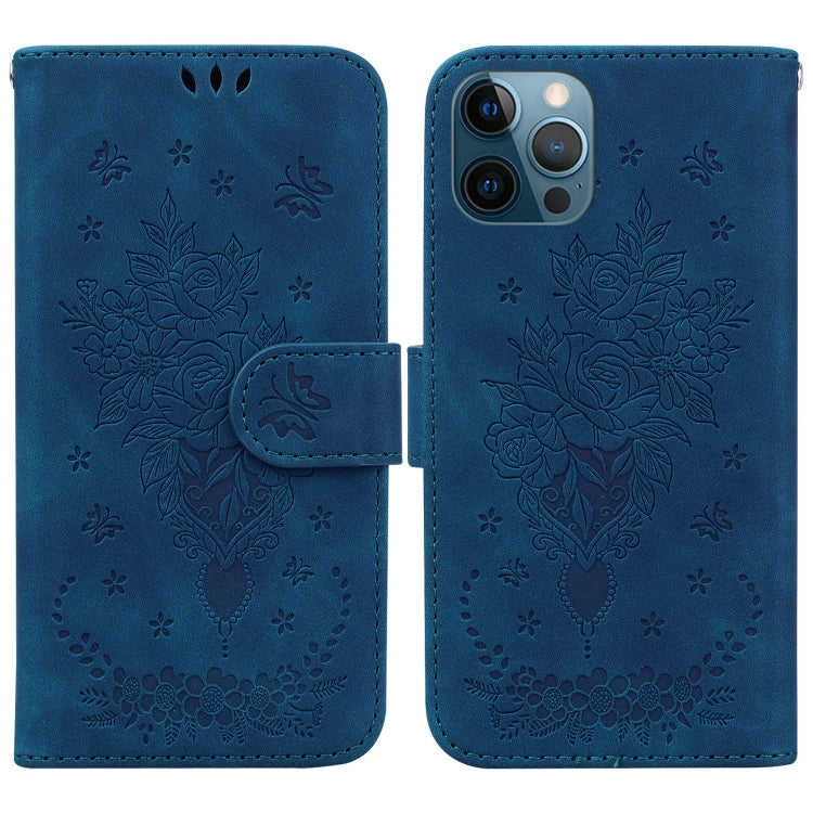 Custodia portafoglio in pelle con farfalla per iPhone SE e 12
