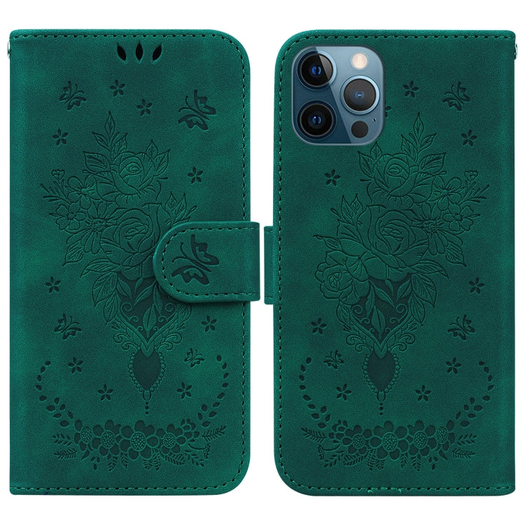 Custodia portafoglio in pelle con farfalla per iPhone SE e 12