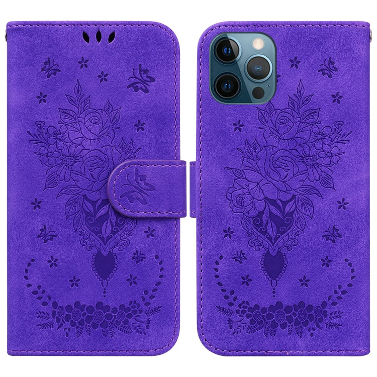 Custodia portafoglio in pelle con farfalla per iPhone SE e 12