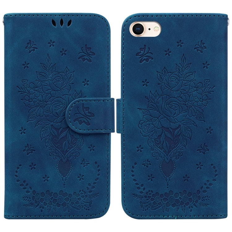 Custodia portafoglio in pelle con farfalla per iPhone SE e 12