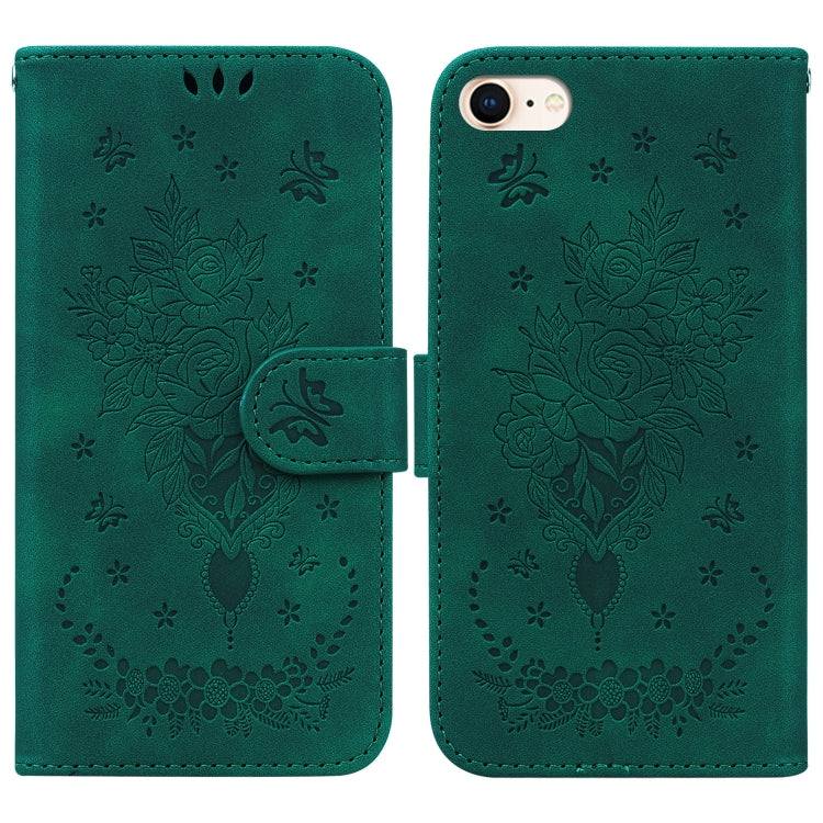 Custodia portafoglio in pelle con farfalla per iPhone SE e 12