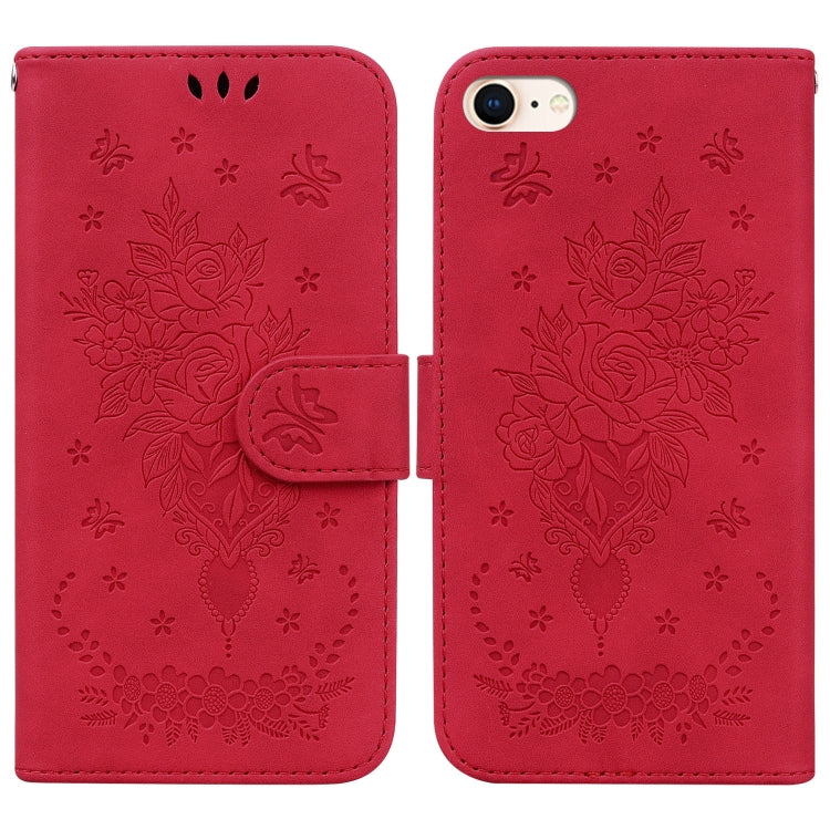 Custodia portafoglio in pelle con farfalla per iPhone SE e 12