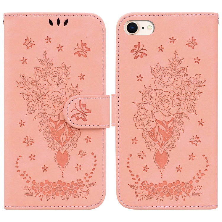 Custodia portafoglio in pelle con farfalla per iPhone SE e 12