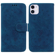 Custodia per telefono in pelle goffrata farfalla rosa, For iPhone 11, For iPhone 11 Pro, For iPhone 11 Pro Max, For iPhone 13 Pro Max