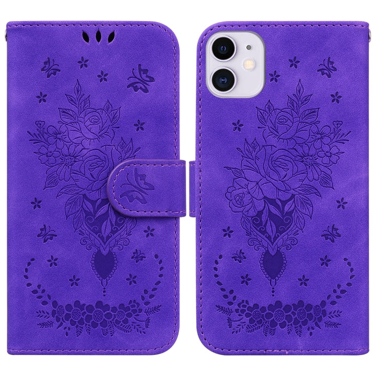 Custodia portafoglio in pelle goffrata rosa per iPhone 11 e 13 Pr