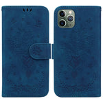 Custodia portafoglio in pelle goffrata rosa per iPhone 11 e 13 Pr