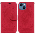 Custodia portafoglio in pelle rosa con cavalletto per iPhone 13 e