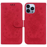 Custodia portafoglio in pelle rosa con cavalletto per iPhone 13 e