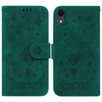 Custodia portafoglio in pelle rosa per iPhone XR e XS Max