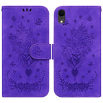 Custodia portafoglio in pelle rosa per iPhone XR e XS Max