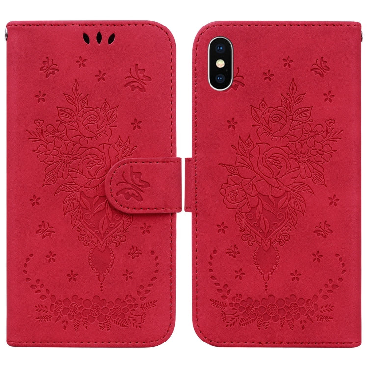 Custodia portafoglio in pelle rosa per iPhone XR e XS Max