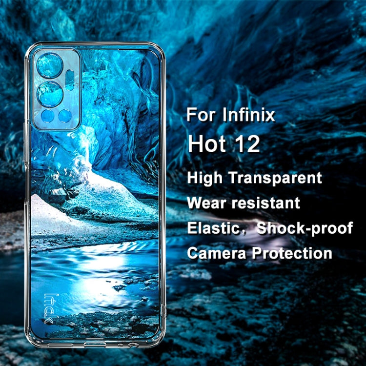 Custodia per telefono in TPU trasparente antiurto serie imak UX-5, For Infinix Hot 12, For Infinix Hot 12i, For Tecno Spark 6 Go