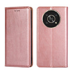 Custodia per telefono in pelle magnetica a conchiglia in tinta unita a olio lucido, For Honor Play 30 Plus, For Honor X30, For Honor X30i, For Xiaomi Poco M4 Pro