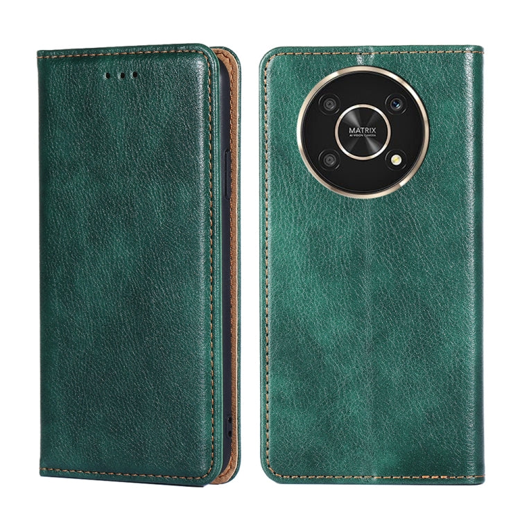 Custodia per telefono in pelle magnetica a conchiglia in tinta unita a olio lucido, For Honor Play 30 Plus, For Honor X30, For Honor X30i, For Xiaomi Poco M4 Pro
