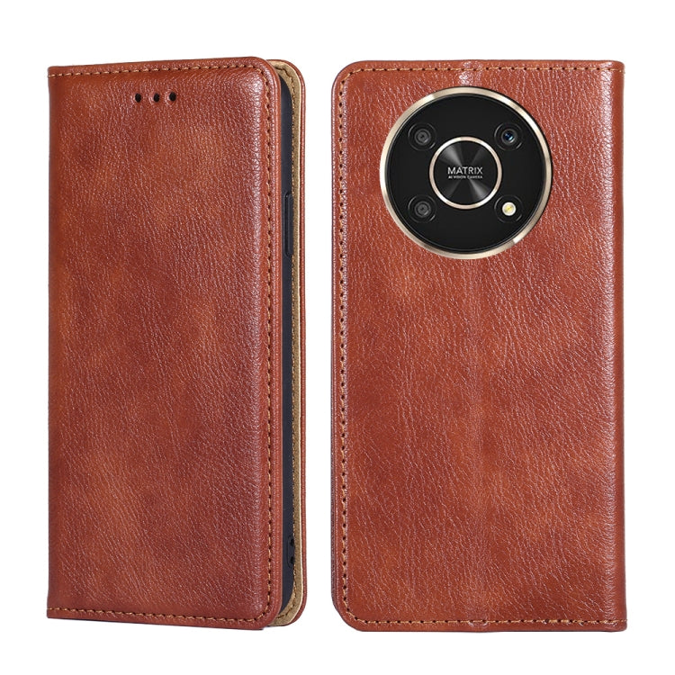 Custodia per telefono in pelle magnetica a conchiglia in tinta unita a olio lucido, For Honor Play 30 Plus, For Honor X30, For Honor X30i, For Xiaomi Poco M4 Pro