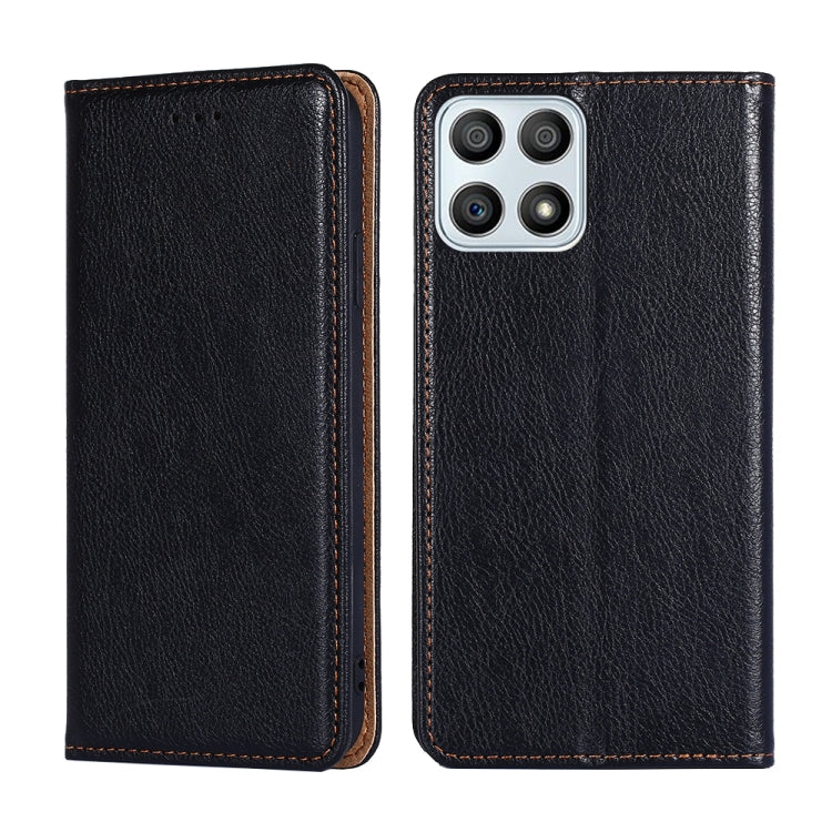 Custodia per telefono in pelle magnetica a conchiglia in tinta unita a olio lucido, For Honor Play 30 Plus, For Honor X30, For Honor X30i, For Xiaomi Poco M4 Pro
