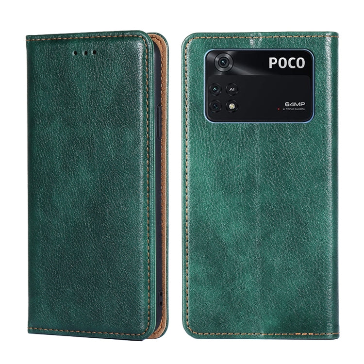 Custodia per telefono in pelle magnetica a conchiglia in tinta unita a olio lucido, For Honor Play 30 Plus, For Honor X30, For Honor X30i, For Xiaomi Poco M4 Pro