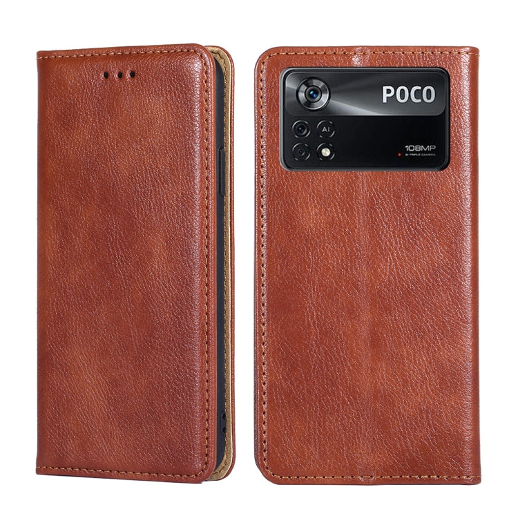 Custodia per telefono in pelle magnetica a conchiglia in tinta unita a olio lucido, For Xiaomi Poco X4 Pro 5G, For Sony Xperia Ace III, For Nokia G21 / G11, For Nokia X100